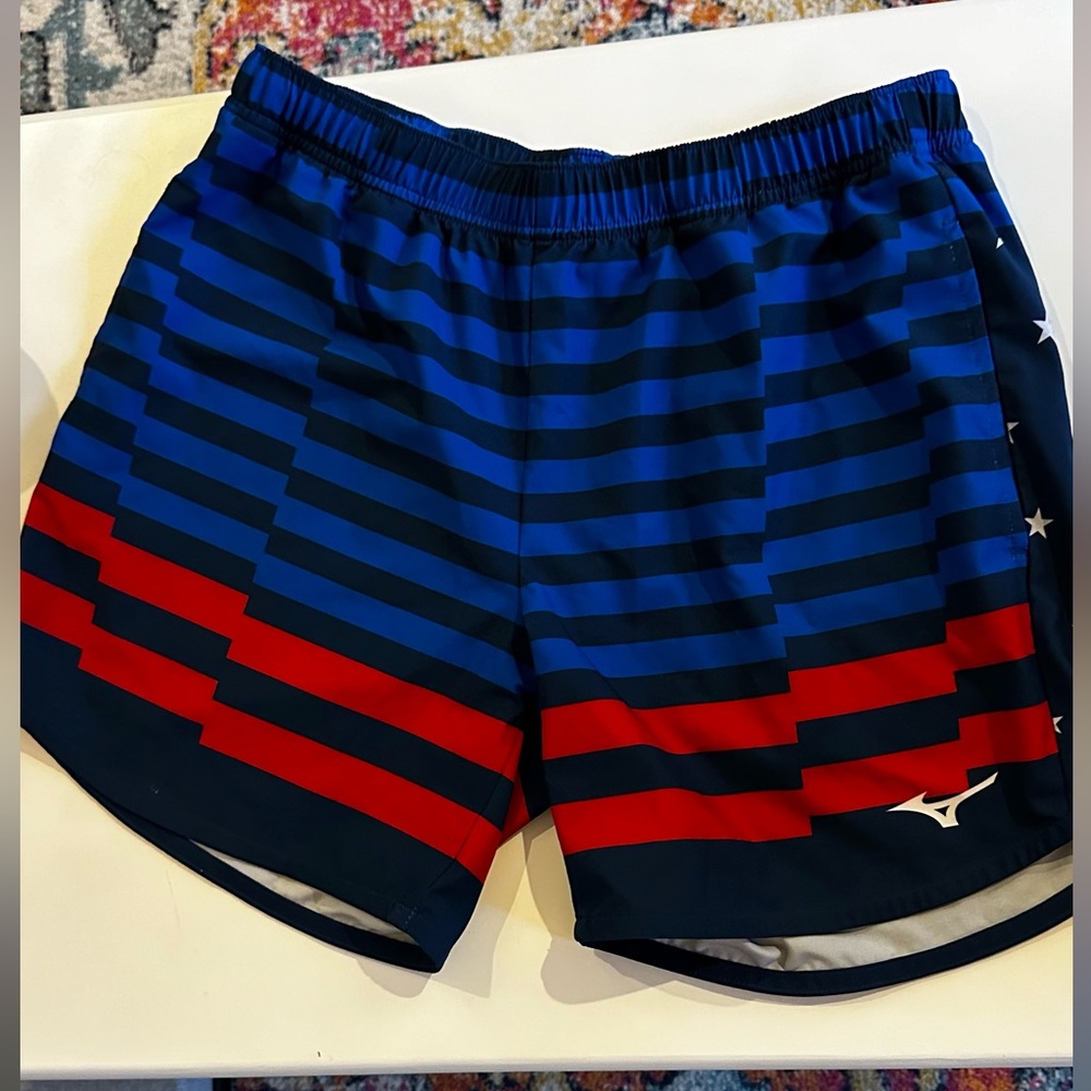Mizuno Men’s American Flag Athletic Shorts
